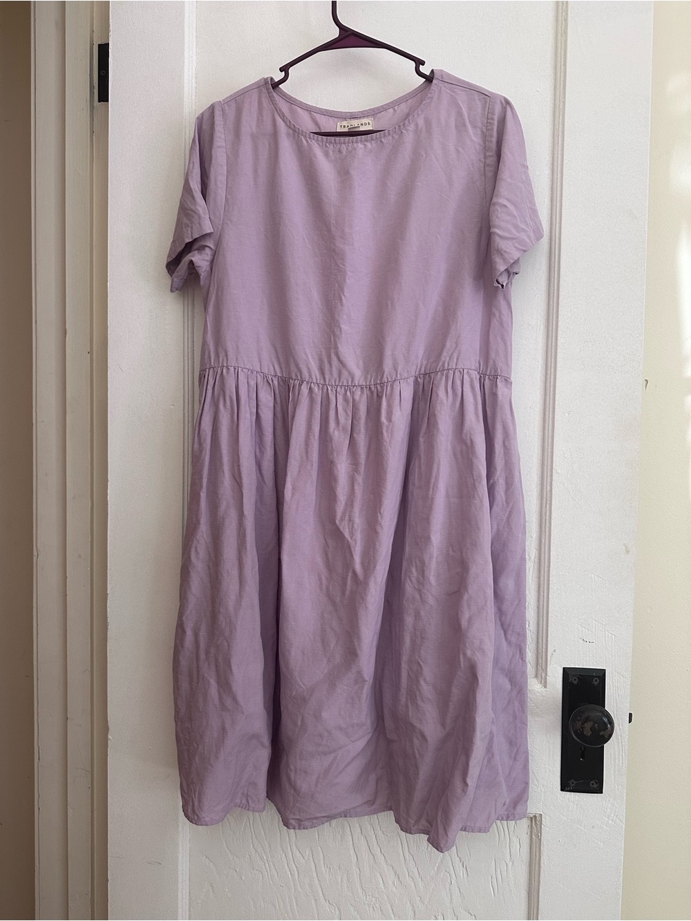 Tradlands Nico Lavender Short Sleeve Midi Dress